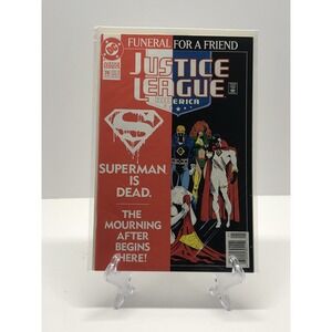Justice League Of America Issue #70 Funeral For A Friend Superman Is Dead